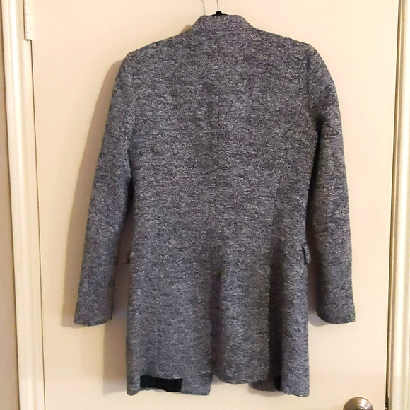 EUC!Zara Blue Tweed Jacket, Sz M - Picture 3 of 5